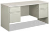 A Picture of product HON-38852B9Q HON® 38000 Series™ Kneespace Credenza 60w x 24d 29.5h, Silver Mesh/Light Gray