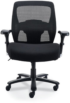 Alera® Faseny Series Big and Tall Manager Chair Supports Up to 400 lbs, 17.48" 21.73" Seat Height, Black Seat/Back/Base