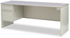 A Picture of product HON-38855LG2Q HON® 38000 Series™ Single Pedestal Credenza Left 72w x 24d 29.5h, Gray