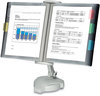 A Picture of product FEL-22300 Fellowes® Reference Rack Plastic, Letter, 10 Pockets, Platinum