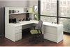 A Picture of product HON-38932B9Q HON® 38000 Series™ Desk Shell 60" x 30" Light Gray/Silver