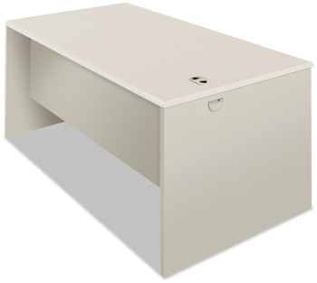 HON® 38000 Series™ Desk Shell 60" x 30" Light Gray/Silver