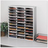 A Picture of product FEL-25061 Fellowes® Literature Organizers Organizer, 36 Letter Compartments, 29 x 11.88 34.69, Dove Gray