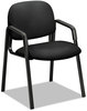 A Picture of product HON-4003CU10T HON® Solutions Seating® 4000 Series Leg Base Guest Chair Fabric Upholstery, 23.5" x 24.5" 32", Black Seat/Back,