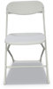 A Picture of product ALE-FR9502 Alera® Economy Resin Folding Chair Supports Up to 225 lb, 17.17" Seat Height, White Back, Base, 4/Carton