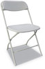 A Picture of product ALE-FR9502 Alera® Economy Resin Folding Chair Supports Up to 225 lb, 17.17" Seat Height, White Back, Base, 4/Carton