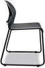 A Picture of product HON-4031LAT HON® GuestStacker® High Density Chairs Supports Up to 300 lb, 17.5" Seat Height, Lava Back, Black Base, 4/Carton