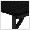 A Picture of product ALE-FT724824BK Alera® Rectangular Wood Folding Table 48w x 23.88d 29h, Black