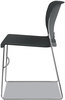 A Picture of product HON-4041LA HON® Olson Stacker® High Density Chair Supports Up to 300 lb, 17.75" Seat Height, Lava Back, Chrome Base, 4/Carton