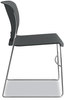 A Picture of product HON-4041LA HON® Olson Stacker® High Density Chair Supports Up to 300 lb, 17.75" Seat Height, Lava Back, Chrome Base, 4/Carton