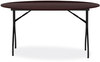 A Picture of product ALE-FT7260DMY Alera® Round Wood Folding Table 59" Diameter x 29.13h, Mahogany