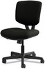 A Picture of product HON-5701SB11T HON® Volt® Series Leather Task Chair Supports Up to 250 lb, 18" 22.25" Seat Height, Black