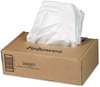 A Picture of product FEL-3608401 Fellowes® Shredder Waste Bags 16 to 20 gal Capacity, 50/Carton
