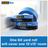 A Picture of product MMM-209048EVP ScotchBlue™ Original Multi-Surface Painter's Tape 3" Core, 1.88" x 60 yds, Blue, 3/Pack