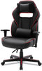 A Picture of product ALE-GM4136 Alera® Racing Style Ergonomic Gaming Chair Supports 275 lb, 15.91" to 19.8" Seat Height, Black/Red Trim Seat/Back, Base