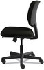 A Picture of product HON-5703SB11T HON® Volt® Series Leather Task Chair with Synchro-Tilt Supports Up to 250 lb, 18" 22.25" Seat Height, Black