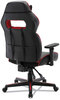 A Picture of product ALE-GM4136 Alera® Racing Style Ergonomic Gaming Chair Supports 275 lb, 15.91" to 19.8" Seat Height, Black/Red Trim Seat/Back, Base