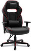 A Picture of product ALE-GM4136 Alera® Racing Style Ergonomic Gaming Chair Supports 275 lb, 15.91" to 19.8" Seat Height, Black/Red Trim Seat/Back, Base