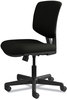 A Picture of product HON-5703SB11T HON® Volt® Series Leather Task Chair with Synchro-Tilt Supports Up to 250 lb, 18" 22.25" Seat Height, Black