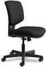 A Picture of product HON-5703SB11T HON® Volt® Series Leather Task Chair with Synchro-Tilt Supports Up to 250 lb, 18" 22.25" Seat Height, Black