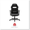 A Picture of product ALE-GM4146 Alera® Racing Style Ergonomic Gaming Chair Supports 275 lb, 15.91" to 19.8" Seat Height, Black/Gray Trim Seat/Back, Base