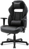 A Picture of product ALE-GM4146 Alera® Racing Style Ergonomic Gaming Chair Supports 275 lb, 15.91" to 19.8" Seat Height, Black/Gray Trim Seat/Back, Base