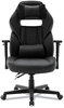 A Picture of product ALE-GM4146 Alera® Racing Style Ergonomic Gaming Chair Supports 275 lb, 15.91" to 19.8" Seat Height, Black/Gray Trim Seat/Back, Base