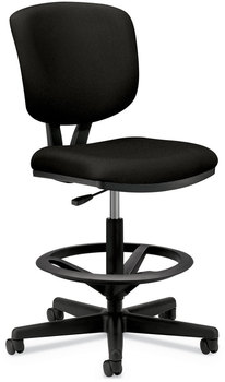 HON® Volt® Series Adjustable Task Stool Supports Up to 275 lb, 22.88" 32.38" Seat Height, Black