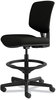 A Picture of product HON-5705SB11T HON® Volt® Series Leather Adjustable Task Stool Supports Up to 275 lb, 22.88" 32.38" Seat Height, Black