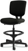 A Picture of product HON-5705SB11T HON® Volt® Series Leather Adjustable Task Stool Supports Up to 275 lb, 22.88" 32.38" Seat Height, Black