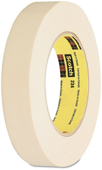 Scotch® General Purpose Masking Tape 234 3" Core, 12 mm x 55 m, Tan