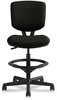 A Picture of product HON-5705SB11T HON® Volt® Series Leather Adjustable Task Stool Supports Up to 275 lb, 22.88" 32.38" Seat Height, Black