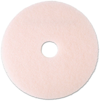 3M™ Eraser Burnish Floor Pads 3600 Ultra High-Speed Burnishing Pad 20" Diameter, Pink, 5/Carton