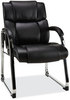 A Picture of product ALE-HD4319 Alera® Hildred Series Guest Chair 25" x 28.94" 37.8", Black Seat, Back, Chrome Base