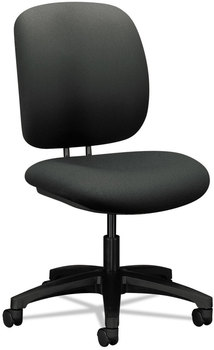 HON® ComforTask® Task Swivel Chair Supports Up to 300 lb, 15" 20" Seat Height, Iron Ore Seat/Back, Black Base