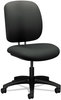 A Picture of product HON-5901CU19T HON® ComforTask® Task Swivel Chair Supports Up to 300 lb, 15" 20" Seat Height, Iron Ore Seat/Back, Black Base