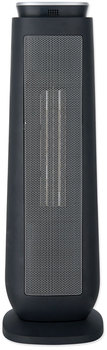 Alera® Ceramic Heater Tower with Remote Control 1,500 W, 7.17 x 22.95, Black