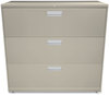 A Picture of product HON-693LL HON® Brigade® 600 Series Lateral File 3 Legal/Letter-Size Drawers, Putty, 42" x 18" 39.13"