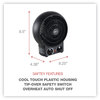 A Picture of product ALE-HEFF10B Alera® Heater Fan 1,500 W, 8.25 x 4.37 9.5, Black