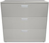 A Picture of product HON-693LQ HON® Brigade® 600 Series Lateral File 3 Legal/Letter-Size Drawers, Light Gray, 42" x 18" 39.13"