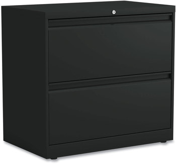 Alera® Lateral File 2 Legal/Letter-Size Drawers, Black, 30" x 18.63" 28"
