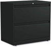 A Picture of product ALE-HLF3029BL Alera® Lateral File 2 Legal/Letter-Size Drawers, Black, 30" x 18.63" 28"