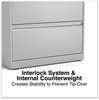A Picture of product ALE-HLF3029LG Alera® Lateral File 2 Legal/Letter-Size Drawers, Light Gray, 36" x 18.63" 28"