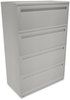 A Picture of product HON-784LQ HON® Brigade® 700 Series Lateral File 4 Legal/Letter-Size Drawers, Light Gray, 36" x 18" 52.5"