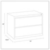 A Picture of product ALE-HLF3029PY Alera® Lateral File 2 Legal/Letter-Size Drawers, Putty, 30" x 18.63" 28"