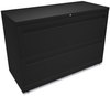 A Picture of product HON-792LP HON® Brigade® 700 Series Lateral File 2 Legal/Letter-Size Drawers, Black, 42" x 18" 28"