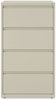 A Picture of product ALE-HLF3054PY Alera® Lateral File 4 Legal/Letter-Size Drawers, Putty, 30" x 18.63" 52.5"