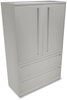 A Picture of product HON-795LSQ HON® Brigade® 700 Series Lateral File with Storage Three-Shelf Enclosed 2 Legal/Letter-Size Drawers, Gray, 42" x 18" 64.25"