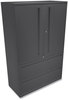 A Picture of product HON-795LSS HON® Brigade® 700 Series Lateral File with Storage Three-Shelf Enclosed 2 Legal/Letter-Size Drawers, Charcoal, 42" x 18" 64.25"