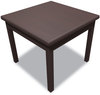 A Picture of product HON-80192NN HON® Laminate Occasional Tables Table, Square, 24w x 24d 20h, Mahogany